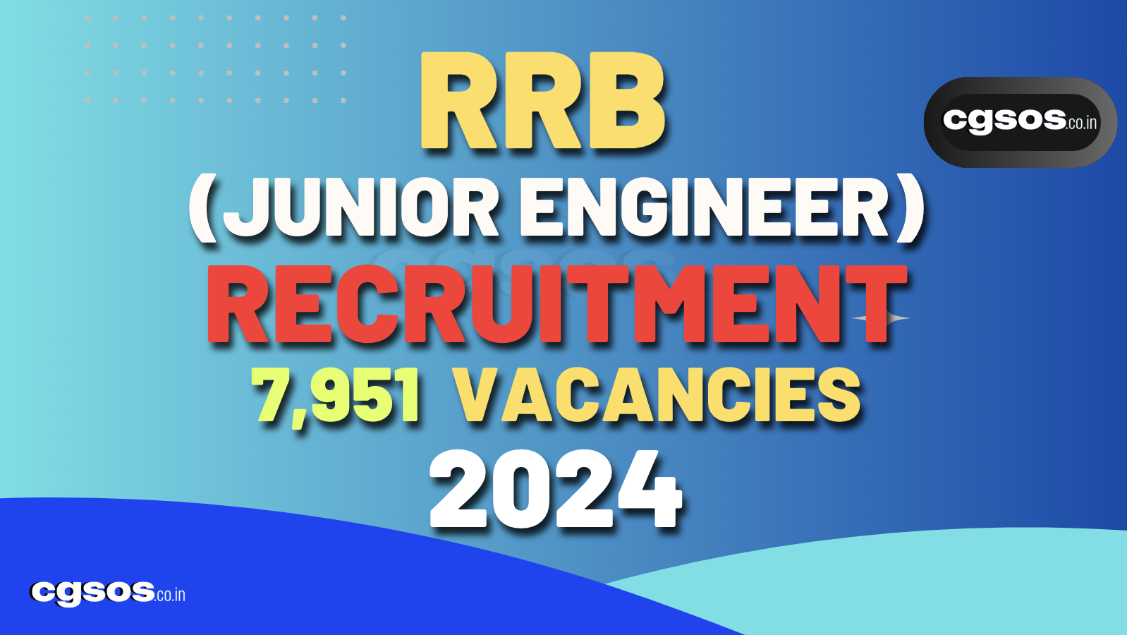 rrb je recruitment 2024 notification out,check eligibility & apply online @rrbcdg.gov.in